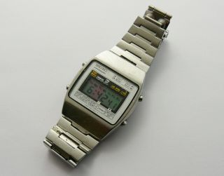 Vintage 1980s Seiko M929 - 5000 Gents Lcd Wristwatch Needs Bracelet Repair