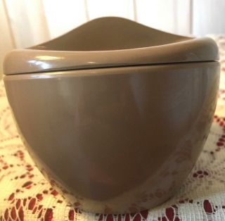 Royalon Inc.  Melmac/melamine Brown Lidded Sugar Bowl - Vtg.  Mid - Century - Modern - Usa