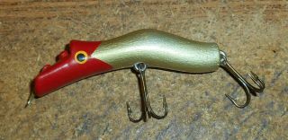 Vintage Unknown Unusual Curved Wood Lure/tough