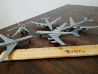 Vintage Hong Kong Airport Toy Airplanes / Helicopter Plastic For Carry Playset