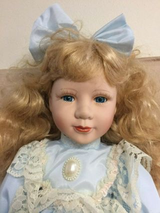 Vintage 18 " Cititoy Victorian Style Porcelain Doll