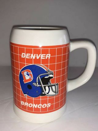 Denver Broncos Vintage Logo Beer Stein Coffee Mug