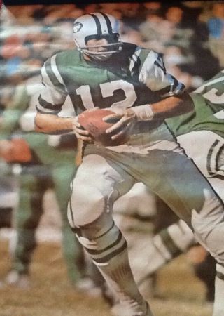 Vintage 1968 Joe Namath Sports Illustrated Poster 36 " X 24 "