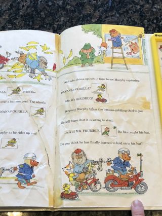 VTG 1992 Golden Sound Story Richard Scarry ' s Sergeant Murphy ' s Busiest Day Ever 3