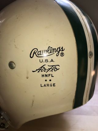 VINTAGE JETS Helmet Child ' s Football NY Jets 60s Rawlings Large AirFlo W/ Pads 2