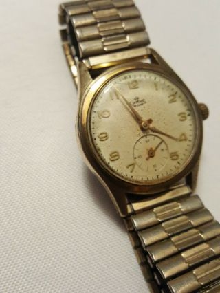Smiths De Luxe English Gents Vintage Wristwatch Movement Circa 1950`m10