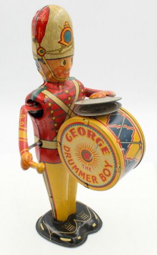 Vintage Wind - Up George The Drummer Boy Tin Marx Toy 6807