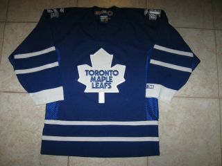 Vintage Toronto Maple Leafs Off.  Lic.  Ccm Jersey,  Size Boys L/xl