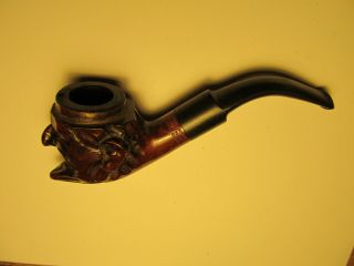 Vintage Old Man Face Tobacco Pipe Italy