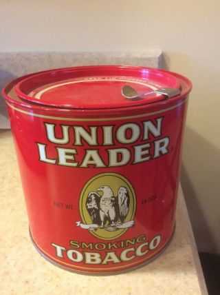 Union Leader Smoking Tobacco Tin.