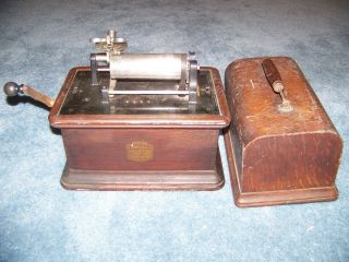Rare Antique 1905 Columbia Graphophone Model Bk Jewel Cylinder Player
