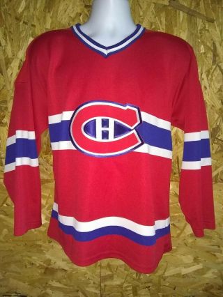 Vintage Montreal Canadiens Ccm Stitched Hockey Jersey Mens Medium Red Nhl
