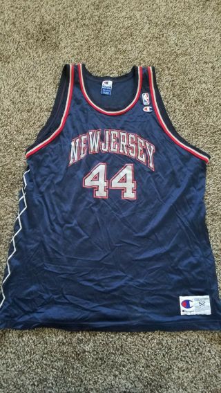 Keith Van Horn Vintage Champion Jersey,  44 Jersey Nets.  Size 52