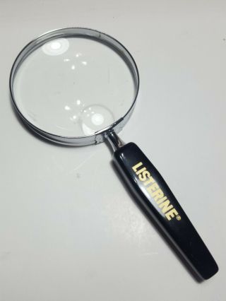Vintage Listerine Magnifying Glass Advertisement Japan Made Collectible