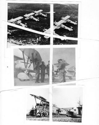 Batch 5 = 5x Photo German Luftwaffe Biplanes