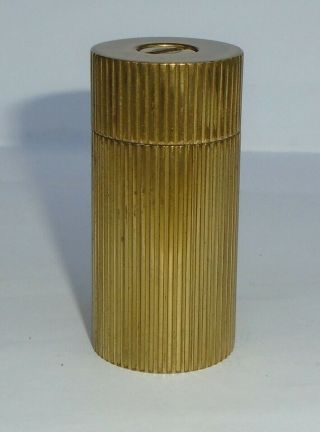 Vintage Miniature Brass Travel Pocket Pepper Pot Mill Grinder 2.  25 Inches