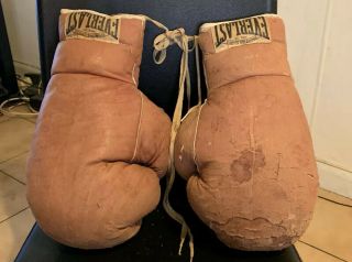 Early 20th Century Everlast Boxing Gloves 1910 - 1920s 16oz Antique Vintage