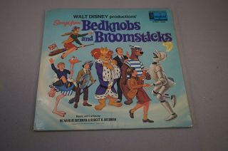 Vintage Walt Disney Bedknobs And Broomsticks 33 1/3 Rpm Record Album