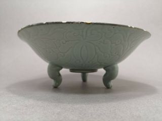 Beverly Hill Old Estate Chinese Song Celadon Longquan 3xlegs Bowl Asian China