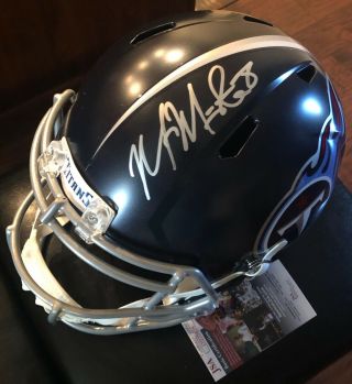 Marcus Mariota Signed Tennessee Titans Full Size Fs Helmet Autographed Jsa Proof