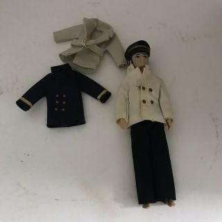 Vintage Topper Dawn Gary Doll In Pilot Outfit With Extra Jackets