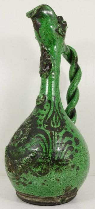 Fine Antique Islamic Ottoman Turkish Canakkale Pottery Ewer