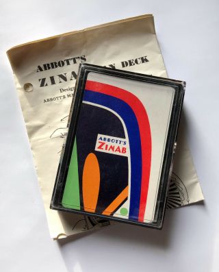 Vintage Abbott’s Zinab Fan Deck / Vintage Card Magic