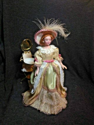 Collectors Box Set Vintage Dollhouse Miniature Artisan Porcelain Lady Doll 1:12