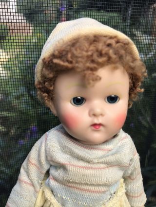 Vintage 1950s Hard Plastic 8” Vogue Ginny Doll Poodle Cut All Clothes.