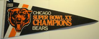 1986 Bowl XX Champions Chicago Bears 28 