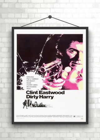 Dirty Harry Vintage Large Movie Poster Art Print A0 A1 A2 A3 A4 Maxi