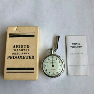 Vintage Aristo Pedometer,  Imported Precision,  W/box