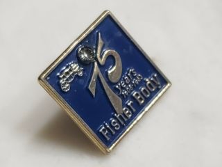 Vintage 1983 Fisher Body General Motors 75th Anniversary Pin GM Diamond 2