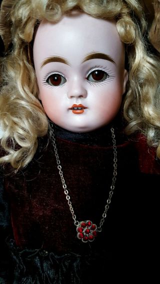Antique Kestner 17 " Bisque Turned Shoulder Head Alphabet Series " F " Doll