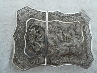 19th Century Antique Chinese Silver Card Case 52.  6g