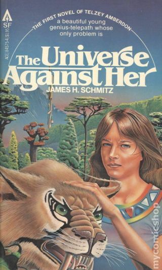 The Universe Against Her (like) Telzey Amberdon Ace James H.  Schmitz 1979