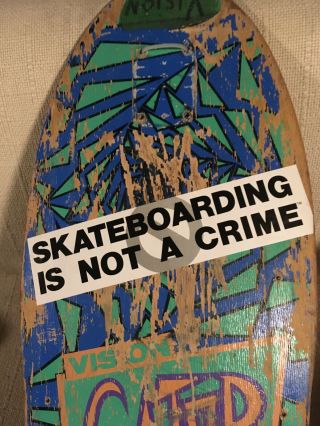 Vintage Vision Gator skateboard deck not reissue.  Mark Rogowski 80s skate 2