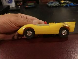 Vintage 1/32 Scale Slot Car Eldon Unknown Type Of Car Yellow