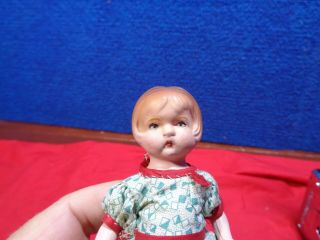 Vintage Miniature Porcelain Bisque Doll 1 2