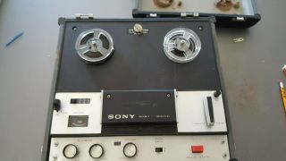 Vintage Sony Tapecorder Tc - 105b Reel To Reel (portable)