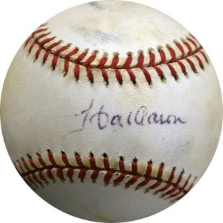 Hank Aaron Signed Official Mlb National League Baseball Ed3099