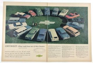 1959 Vintage Chevrolet Chevy Cars Impala Corvette El Camino Advertising Print Ad
