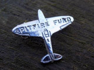 Vintage Ww2 Raf Spitfire Fund Home Front Fundraising Pin Badge