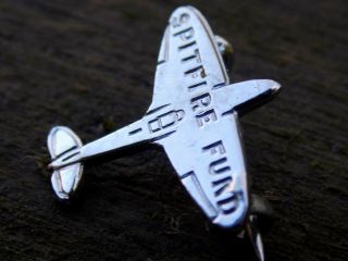 Vintage WW2 RAF SPITFIRE FUND Home Front Fundraising Pin Badge 3