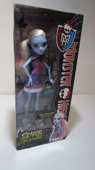 Vintage Monster High Doll Abbey Bominable Scaris City Of Frights Mib 2012