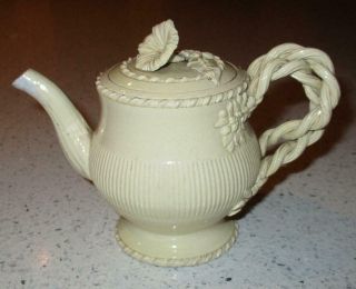 Rare 18th Century English Leeds Or Wedgwood Creamware Small Coffee Pot
