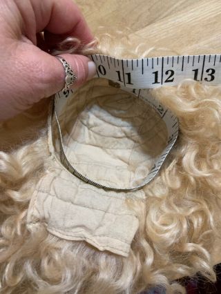 Replacement Blonde Curly Wig For Antique Doll Or Other Doll - probably Synthetic 3