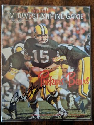 Bart Starr Signed 1971 Packers Program