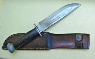 Old Ww2 Era Knife Pal Vintage Rh36 W/ Sheath Fighting Combat Hunting Ww11