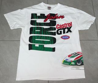 Vintage 90’s John Force Nascar Racing Castrol Gtx T - Shirt Size Large